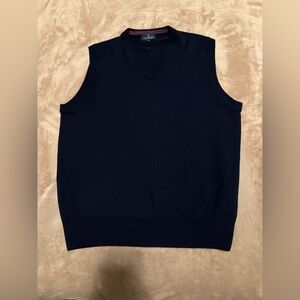 Brooks Brothers, Extra Fine Merino Wool Navy Vest